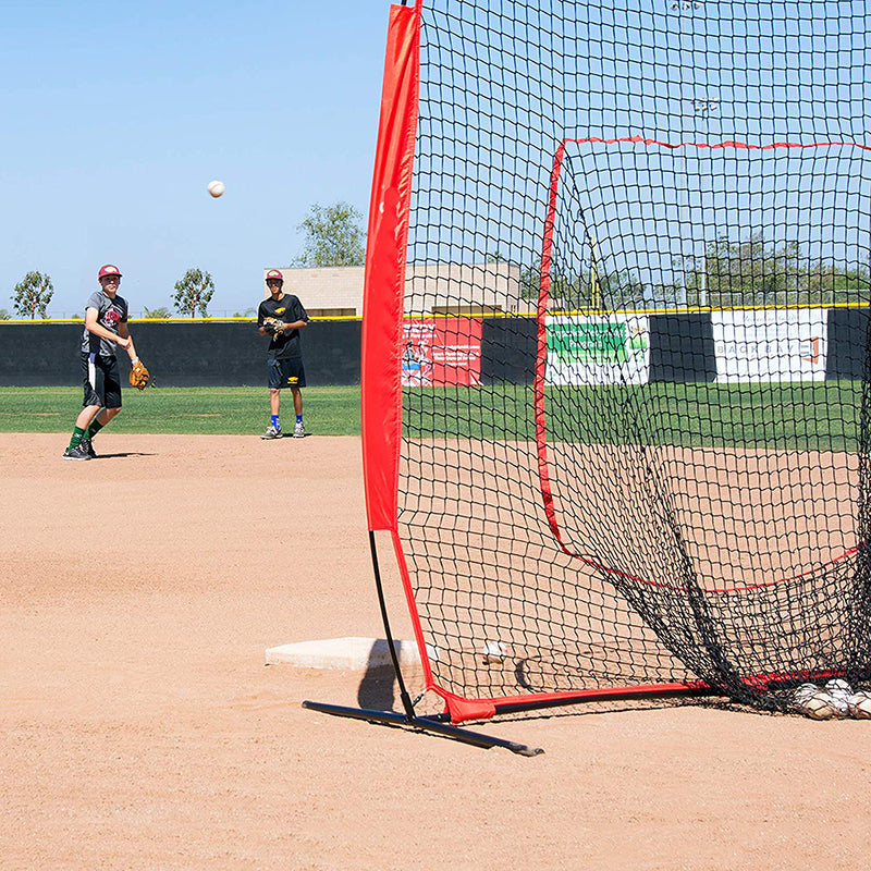 Baseball and Softball Practice Net with Arch Frame, Carry Bag, and Hitting Zone