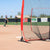 Baseball and Softball Practice Net with Arch Frame, Carry Bag, and Hitting Zone