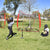 Baseball and Softball Practice Net with Arch Frame, Carry Bag, and Hitting Zone