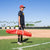 Baseball and Softball Practice Net with Arch Frame, Carry Bag, and Hitting Zone