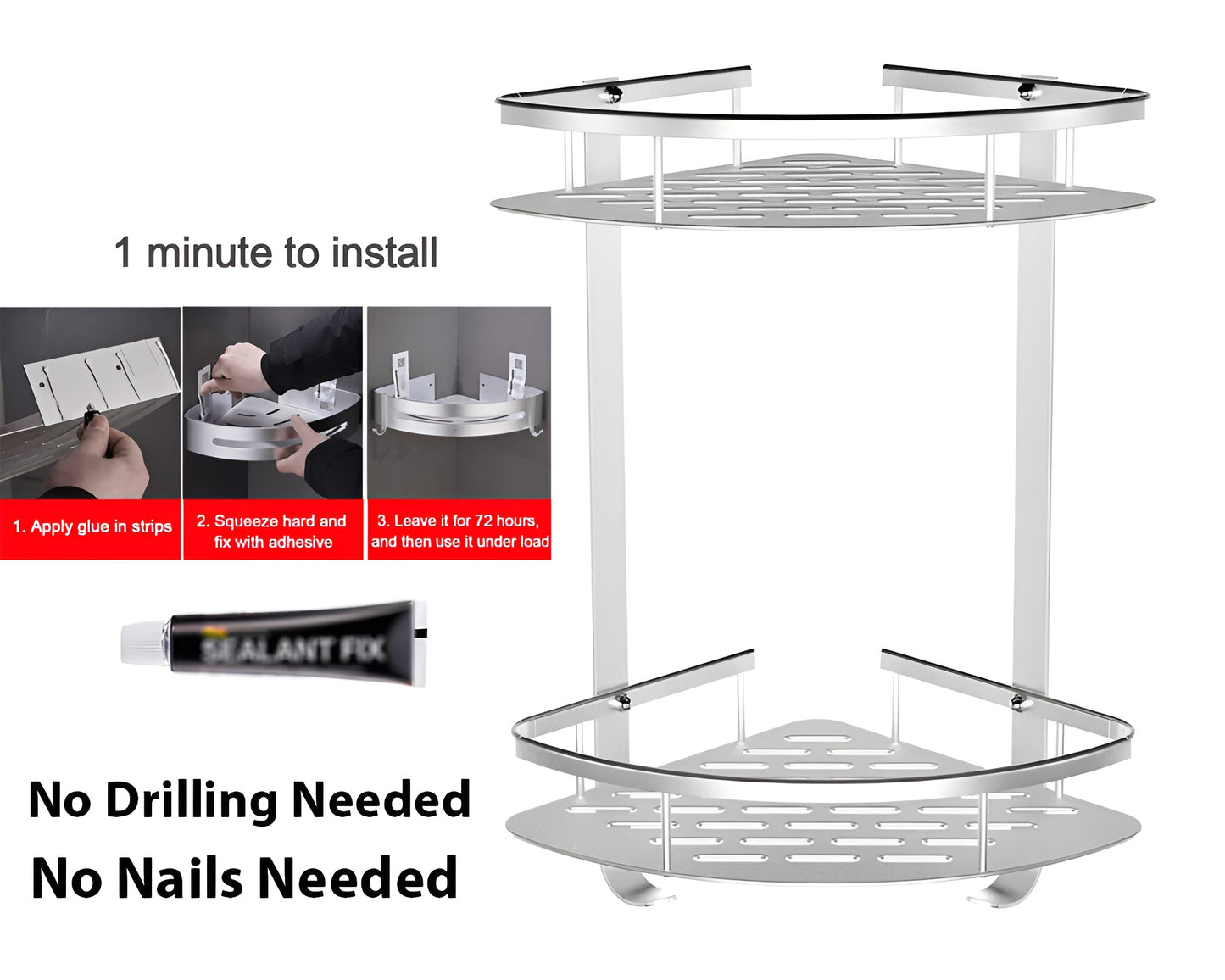 Shower Bathroom Shelf Storage Organizer