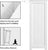 Bathroom Cabinet with 4 Drawers Adjustable Shelf – White Freestanding Storage Side Cabinet for Bathroom, Kitchen, Living Room, Hallway