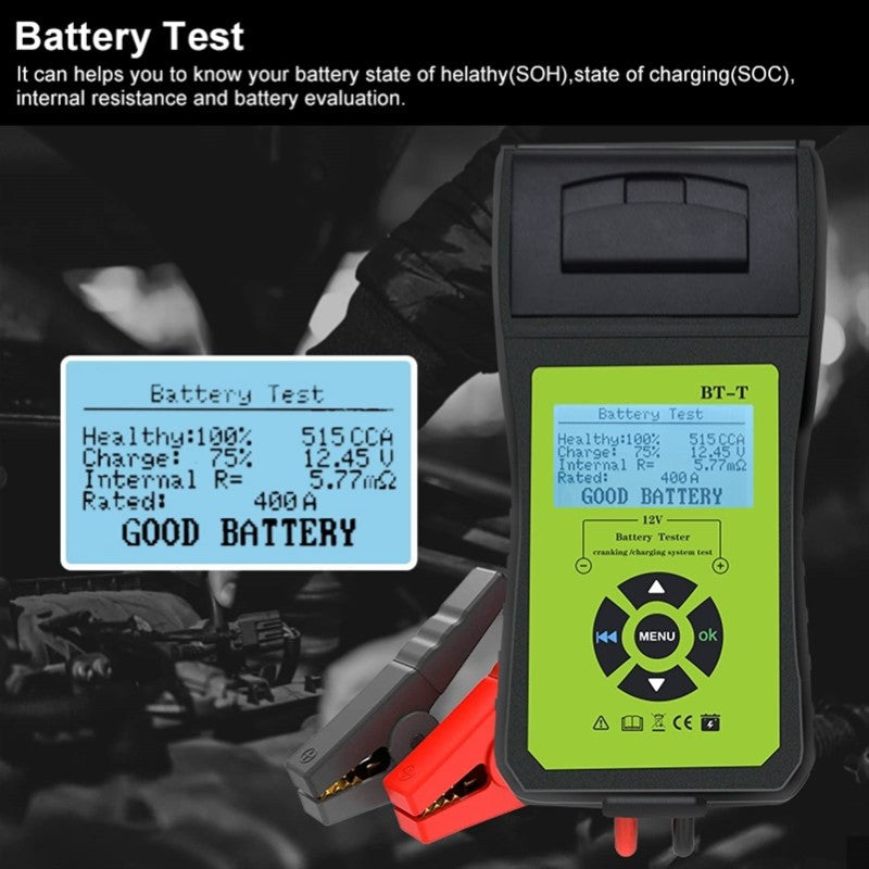 Car Battery Tester with Printer