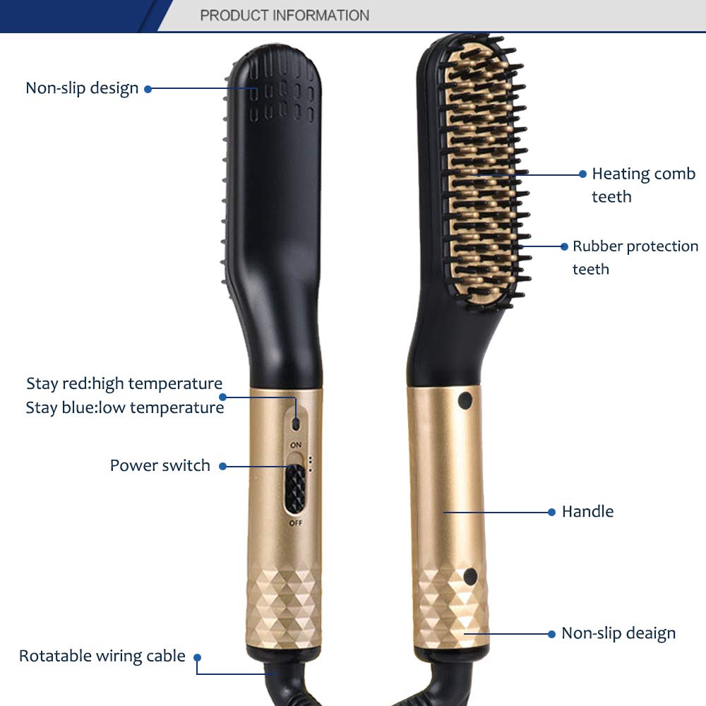 Beard and Hair Straightener For Men