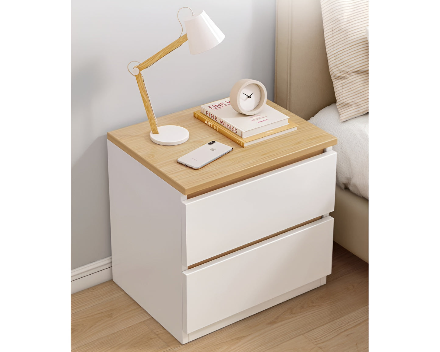 Bedside Table With drawers