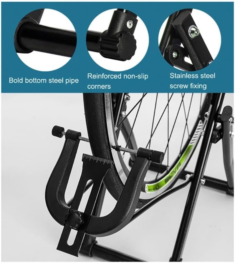 Bike Wheel Truing Stand, Foldable Bicycle Wheel Truing Repair Stand