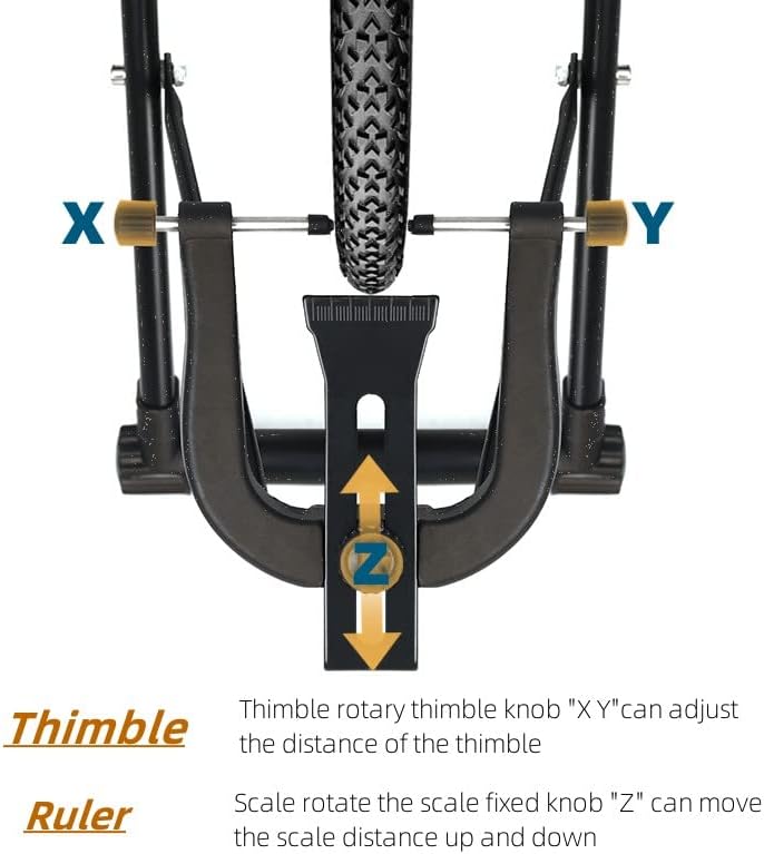 Bike Wheel Truing Stand, Foldable Bicycle Wheel Truing Repair Stand