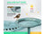 Outdoor Traditional Resin Garden Bird Bath-Green