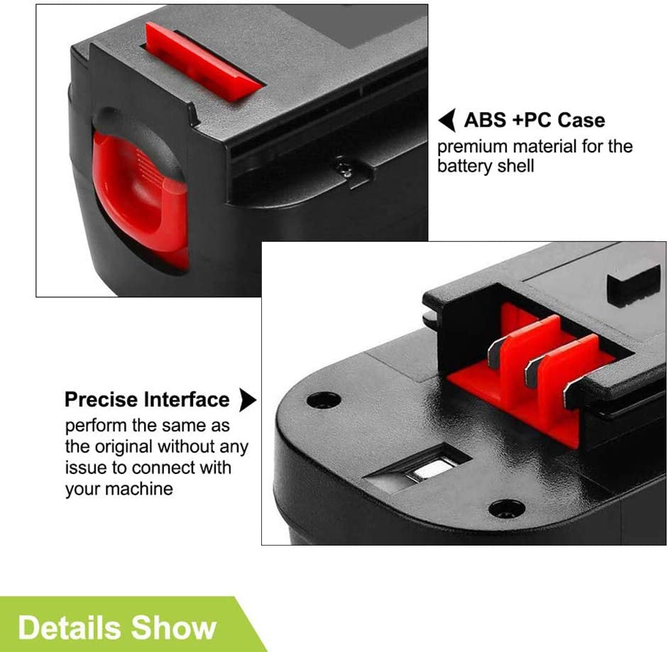Replacement Battery for Black and Decker 18V