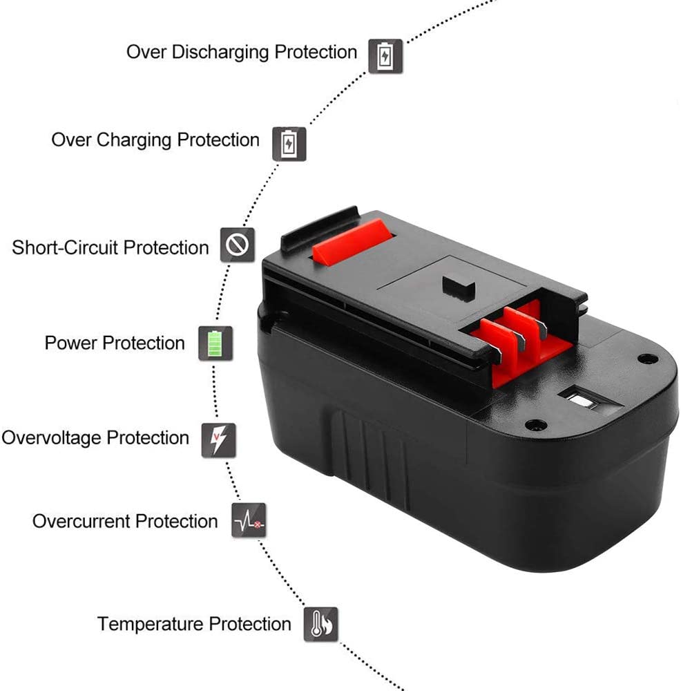 Replacement Battery for Black and Decker 18V