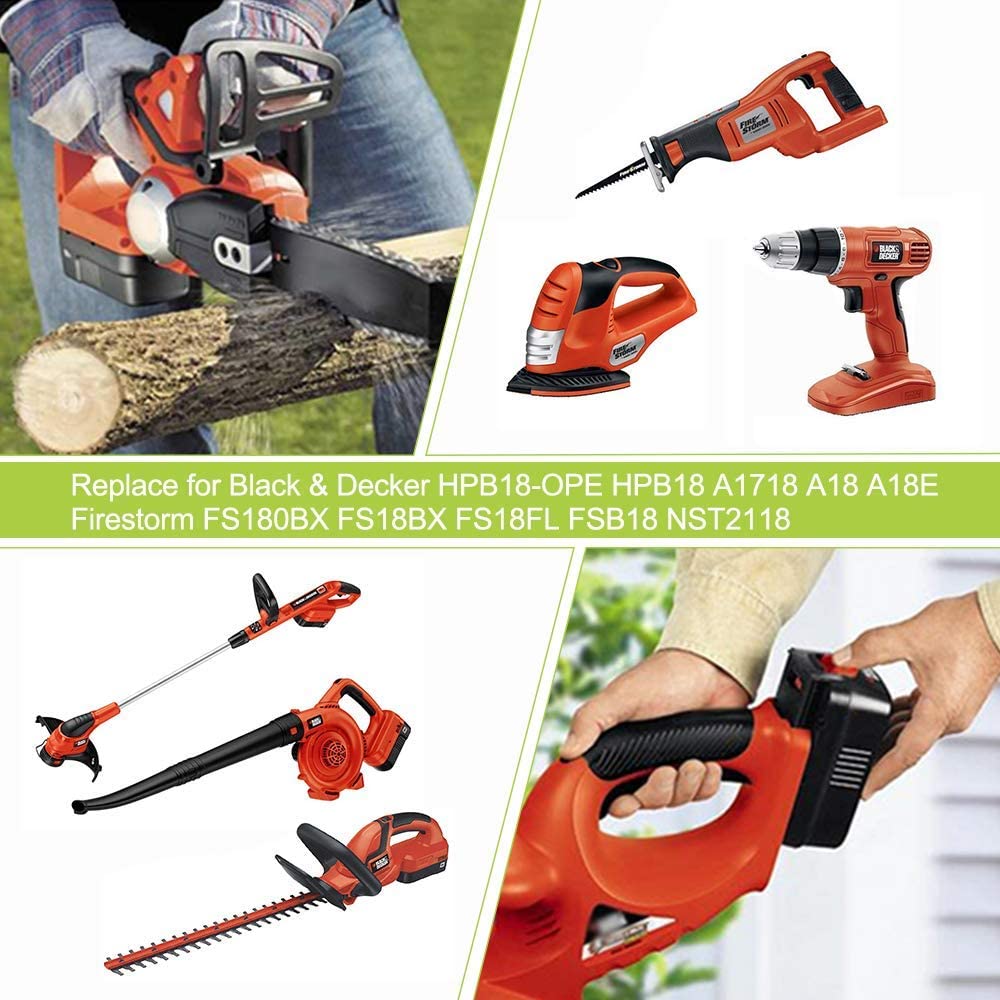 Replacement Battery for Black and Decker 18V