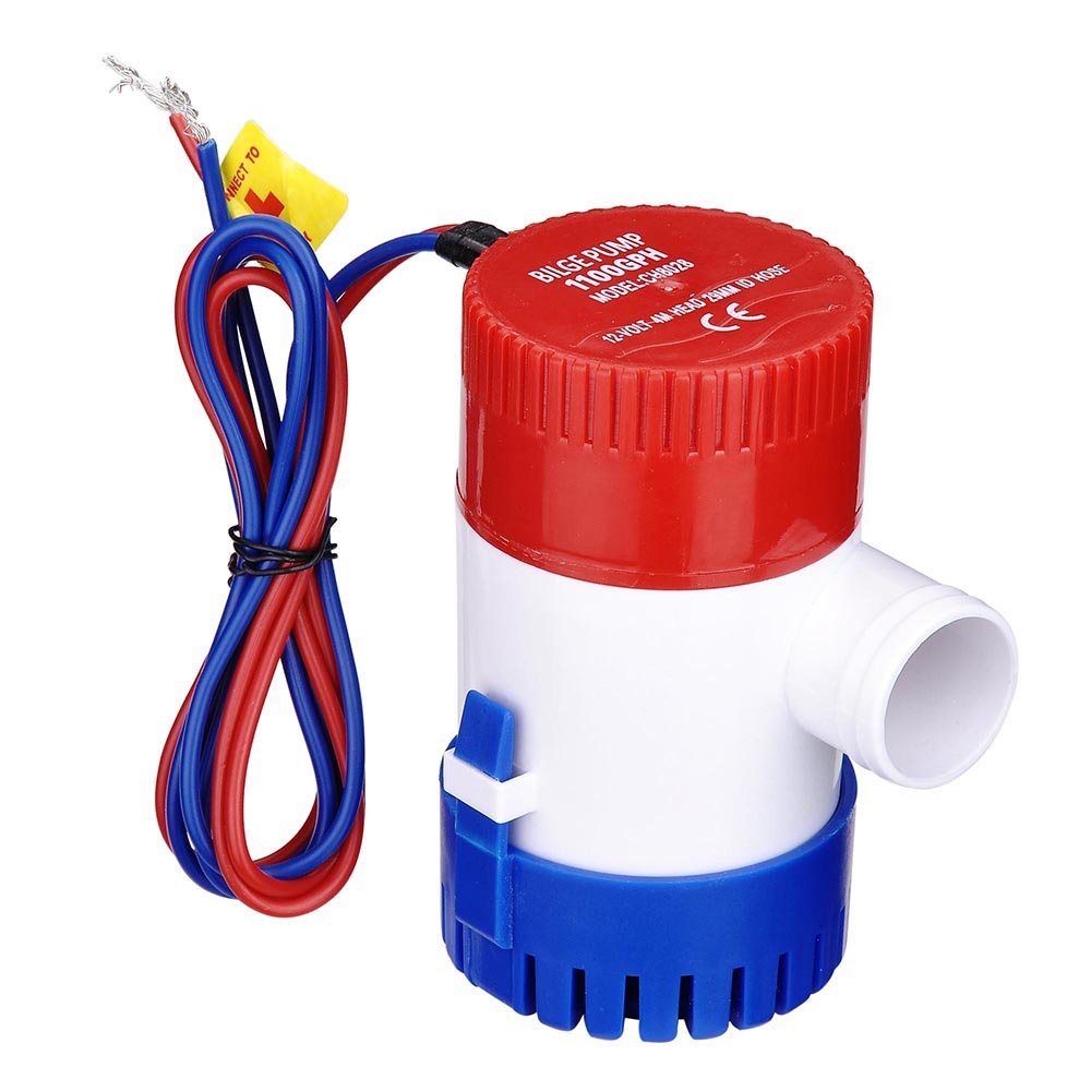 12V Marine Electric Bilge Pump 1100GPH – Submersible for Boat, Caravan, RV Bilge Pump 1100gph