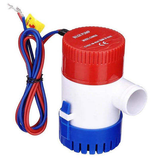 12V Marine Electric Bilge Pump 1100GPH - Submersible for Boat, Caravan, RV Bilge Pump 1100gph