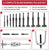 16pcs Bearing Extractor Blind Hole Inner Internal Bushes Puller Set