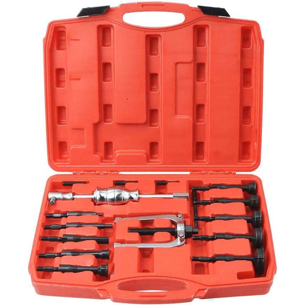 16pcs Bearing Extractor Blind Hole Inner Internal Bushes Puller Set