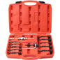 16pcs Bearing Extractor Blind Hole Inner Internal Bushes Puller Set