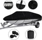 Boat Cover Heavy Duty – Waterproof UV-Protected Boat Cover Black 20–22ft