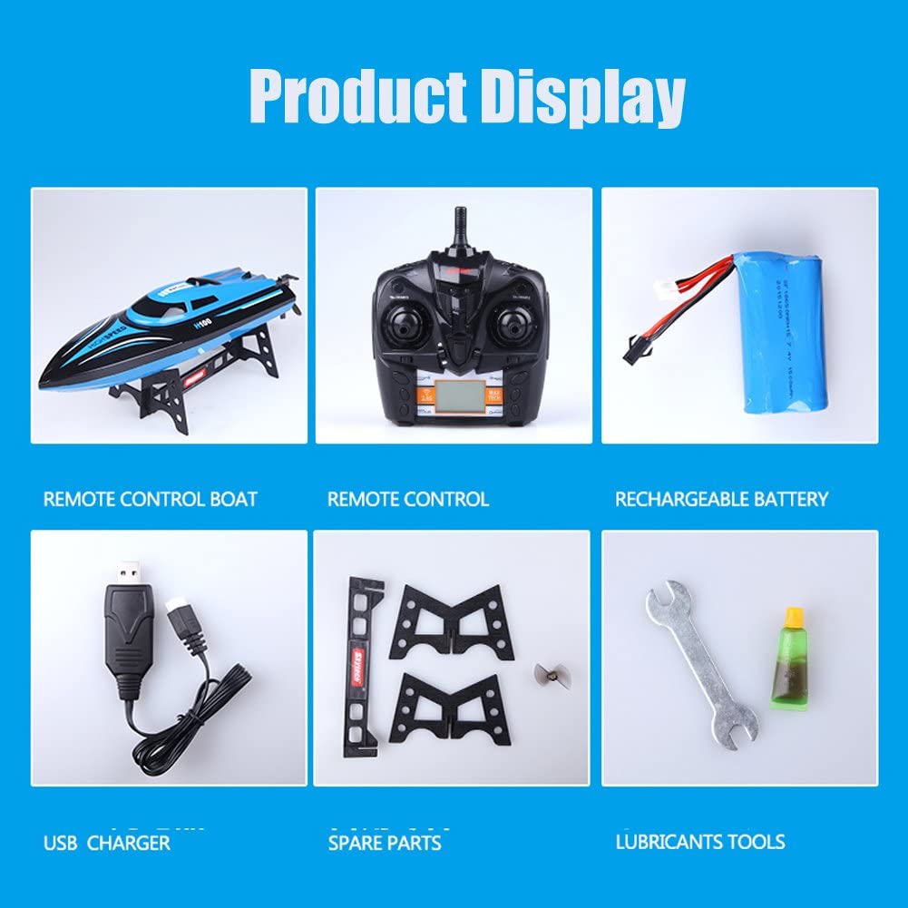 RC Racing Boat 2.4G Remote Control High-Speed Electric Boat