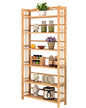 Bamboo Bookshelves 6 Tier, Tall Bookcase