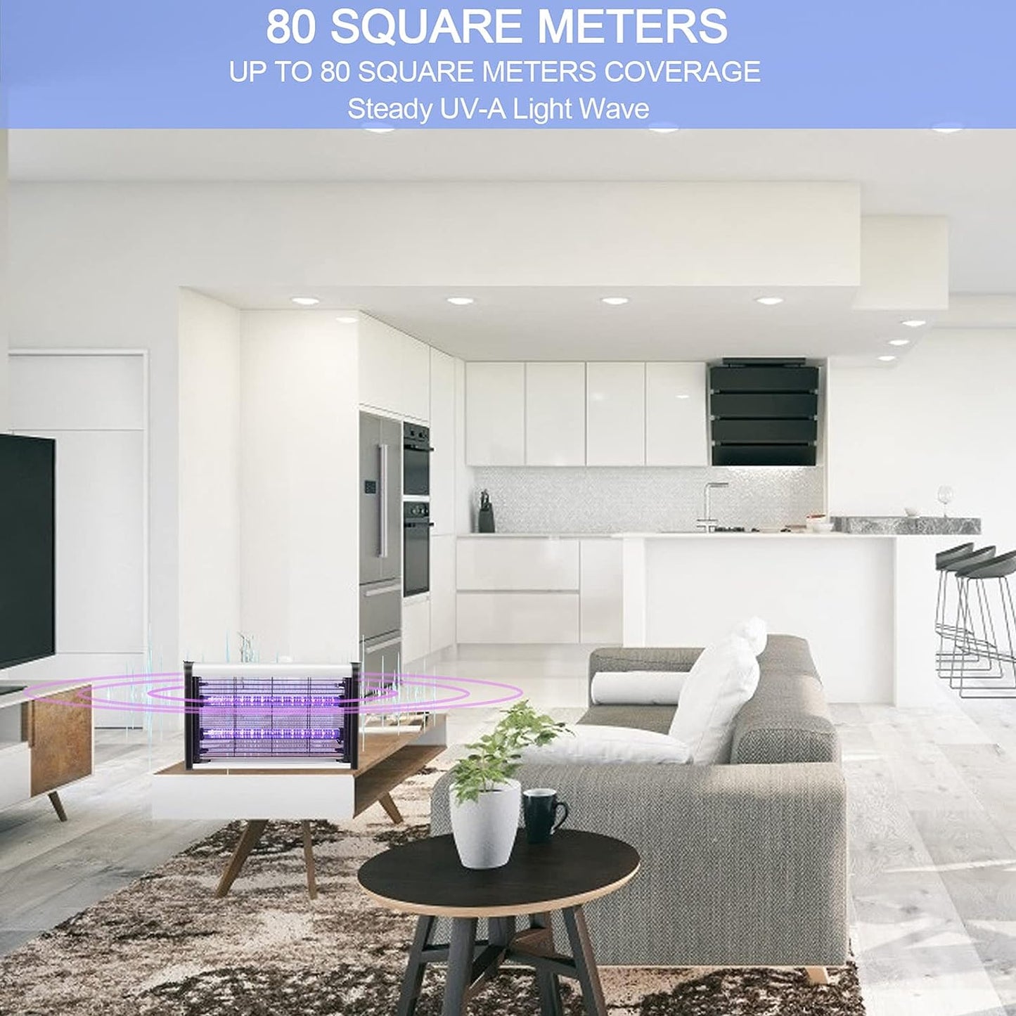 Zapper Electric Insect Mosquito Fly Killer 20W - UV Indoor Lamp Pest Trap