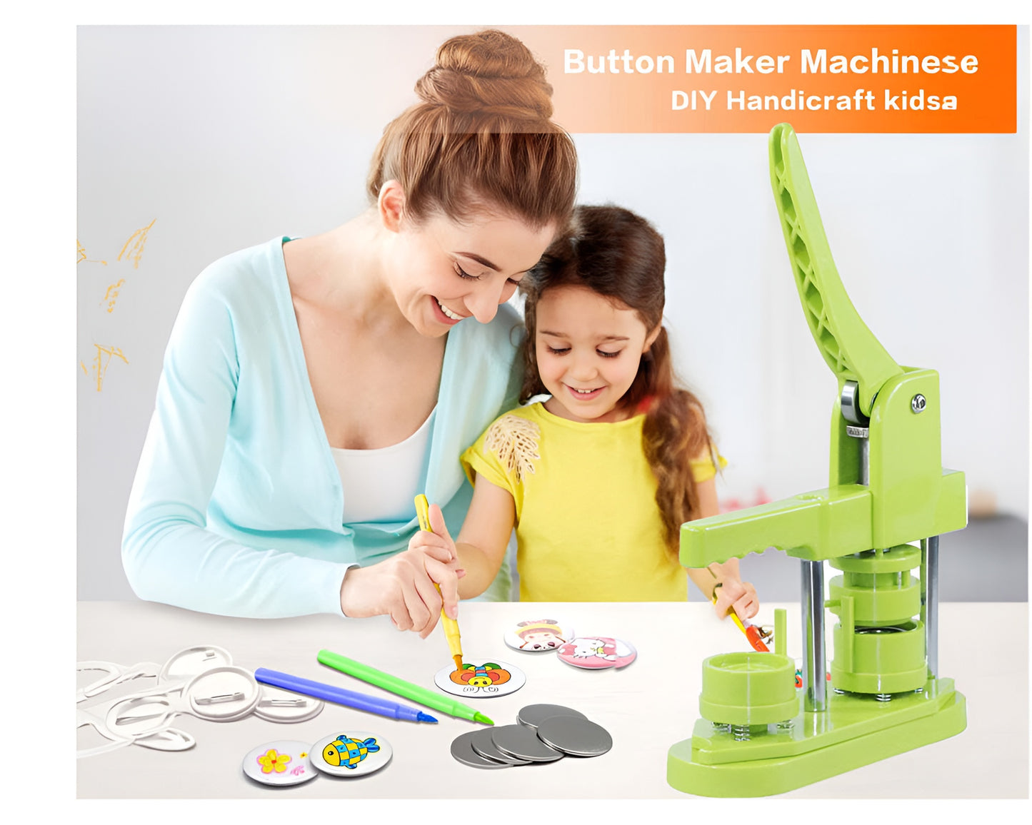 Pinback Badge Button Maker Machine