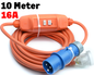Caravan Camping Extension Lead 10m – Caravan Extension Lead 16A to 10A RCD Camping Power Cable