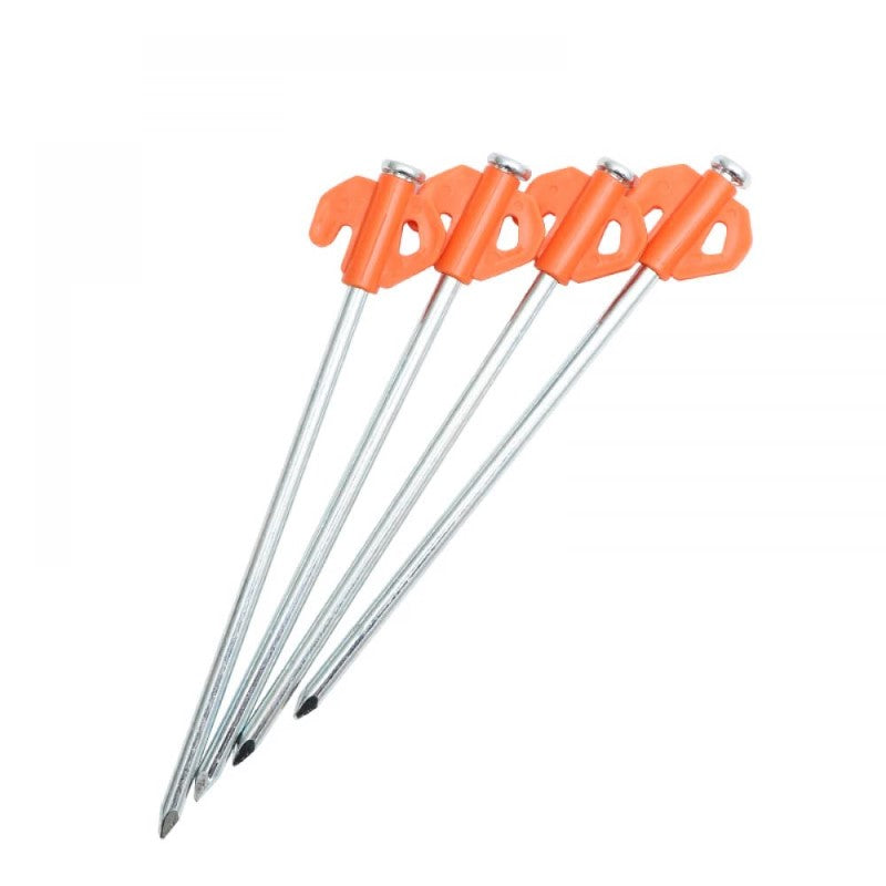 Outdoor Portable Tent Ground Pegs Kit – 21Cm Steel Pegs for Camping, Beach Canopy, and Yard Use