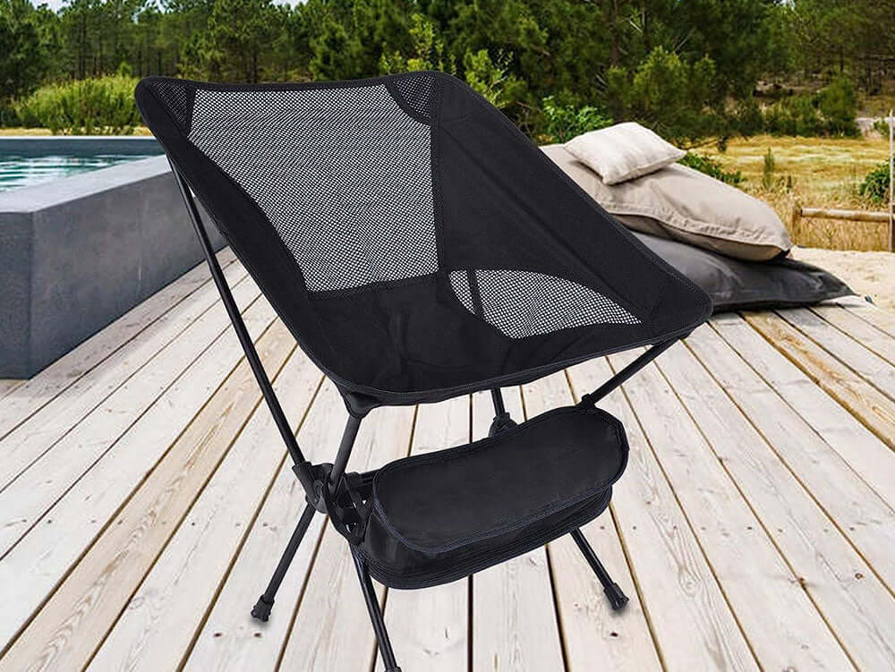 Portable Camping Chair - Ultra Light Folding Chair with Carrying Bag for Backpacking, Hiking, Picnic, Fishing, Park, Festival, Outdoors, Beach