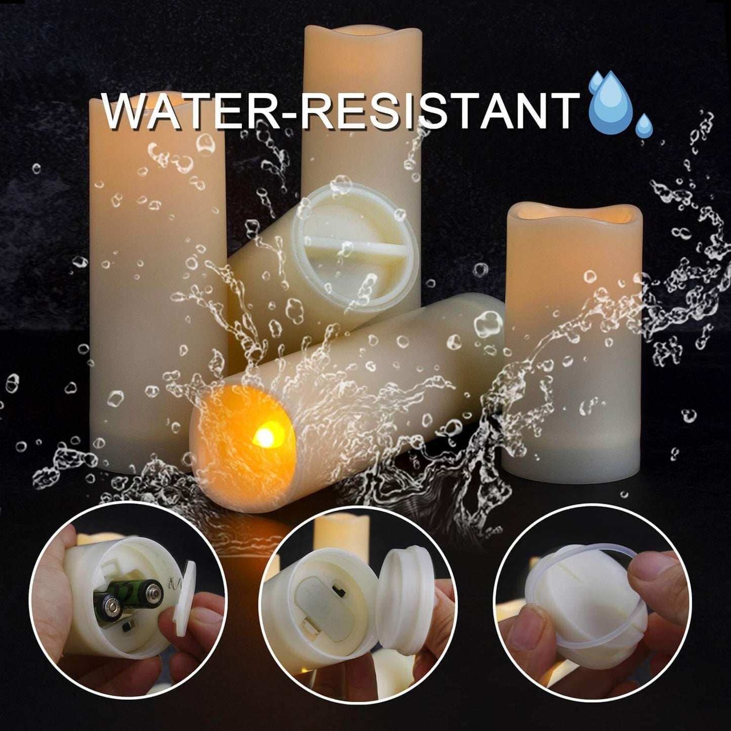 12PCS Flameless Candles Battery Operated With Remote