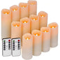 12PCS Flameless Candles Battery Operated With Remote