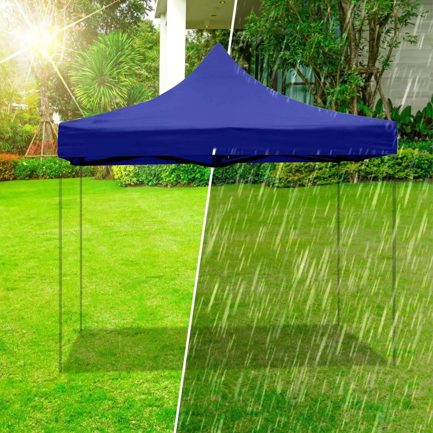 Canopy Replacement Top Cover for 3M x 3M Pop Up Tent – Blue Gazebo Roof Canopy