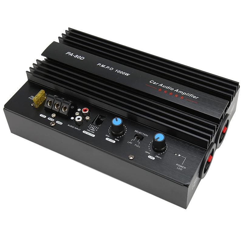 1000W Car Amplifier PA-80D – High Power Mono Bass Amp for 12V Vehicles (NZ)