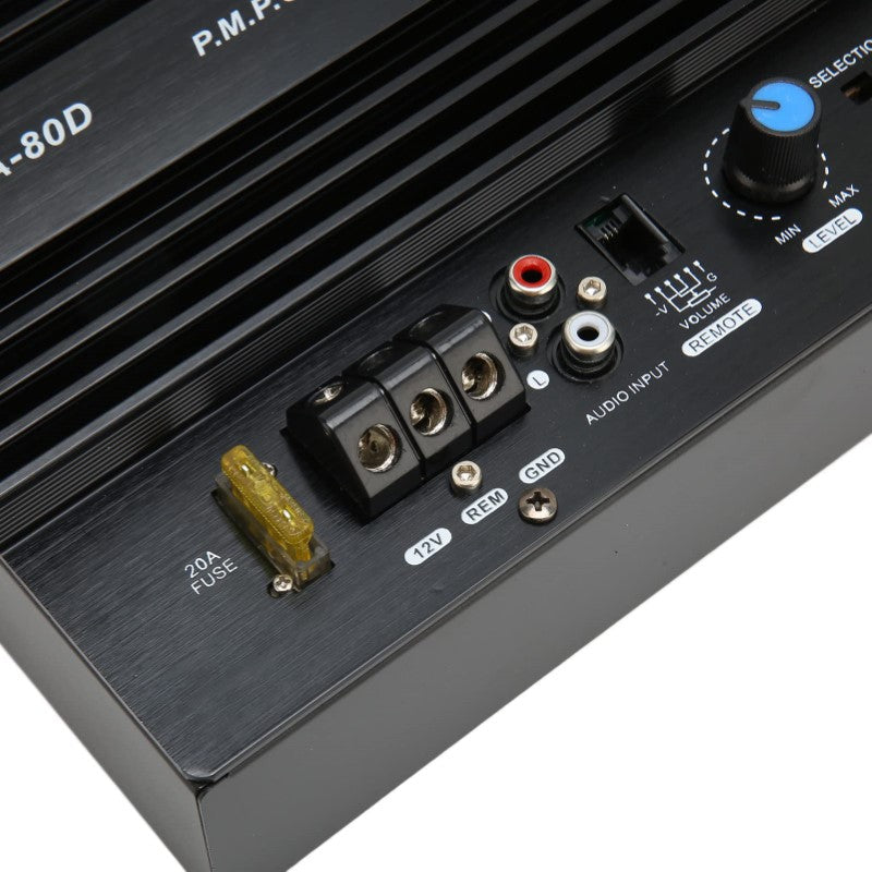 1000W Car Amplifier PA-80D – High Power Mono Bass Amp for 12V Vehicles (NZ)