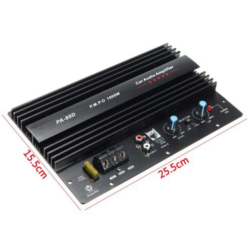 1000W Car Amplifier PA-80D – High Power Mono Bass Amp for 12V Vehicles (NZ)