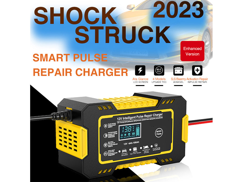 12V 6A Intelligent Battery Charger with Pulse Repair
