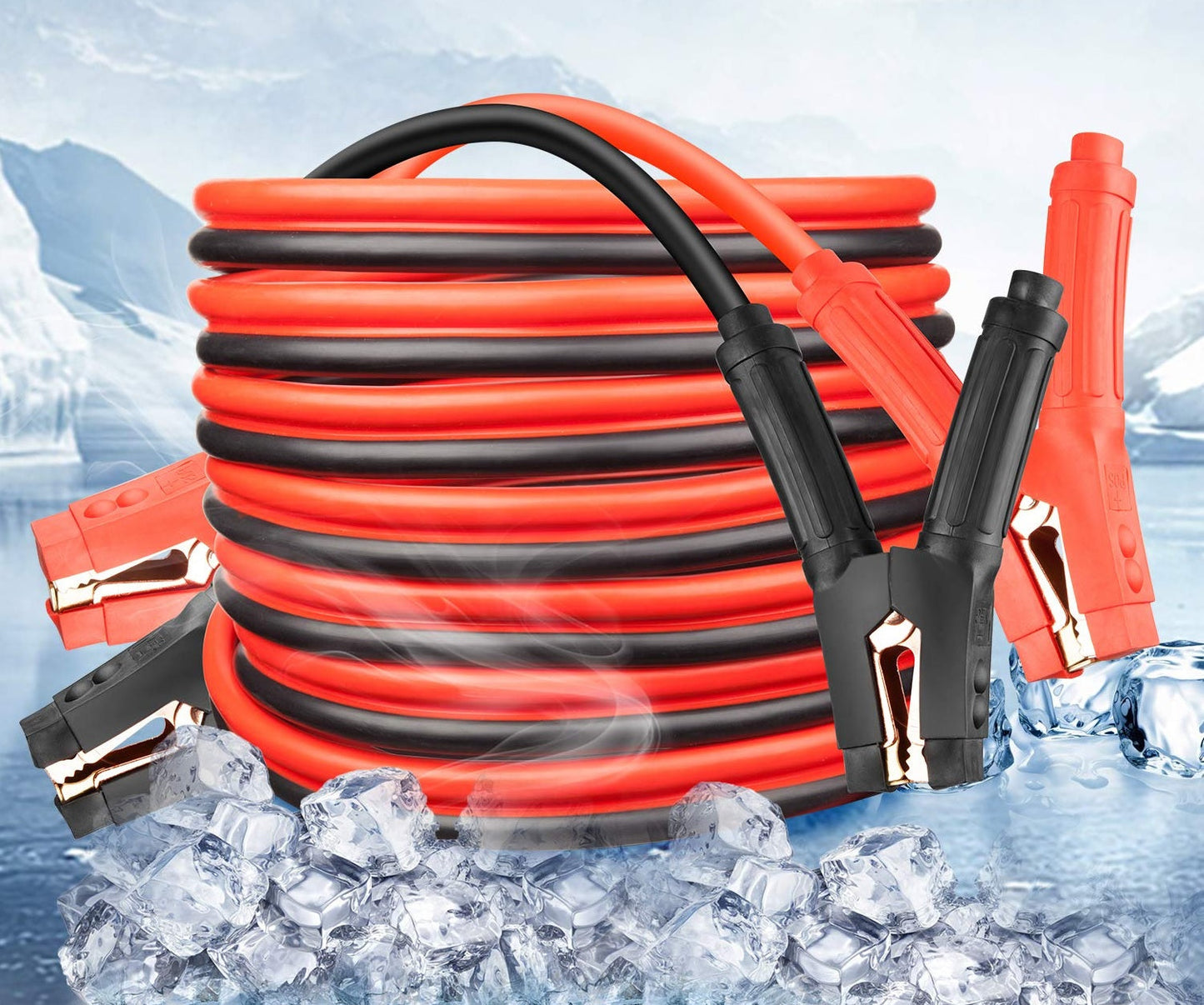 Heavy Duty Jumper Cables – 4m (13.1ft) 1000A Booster Cables for Car Emergency Start