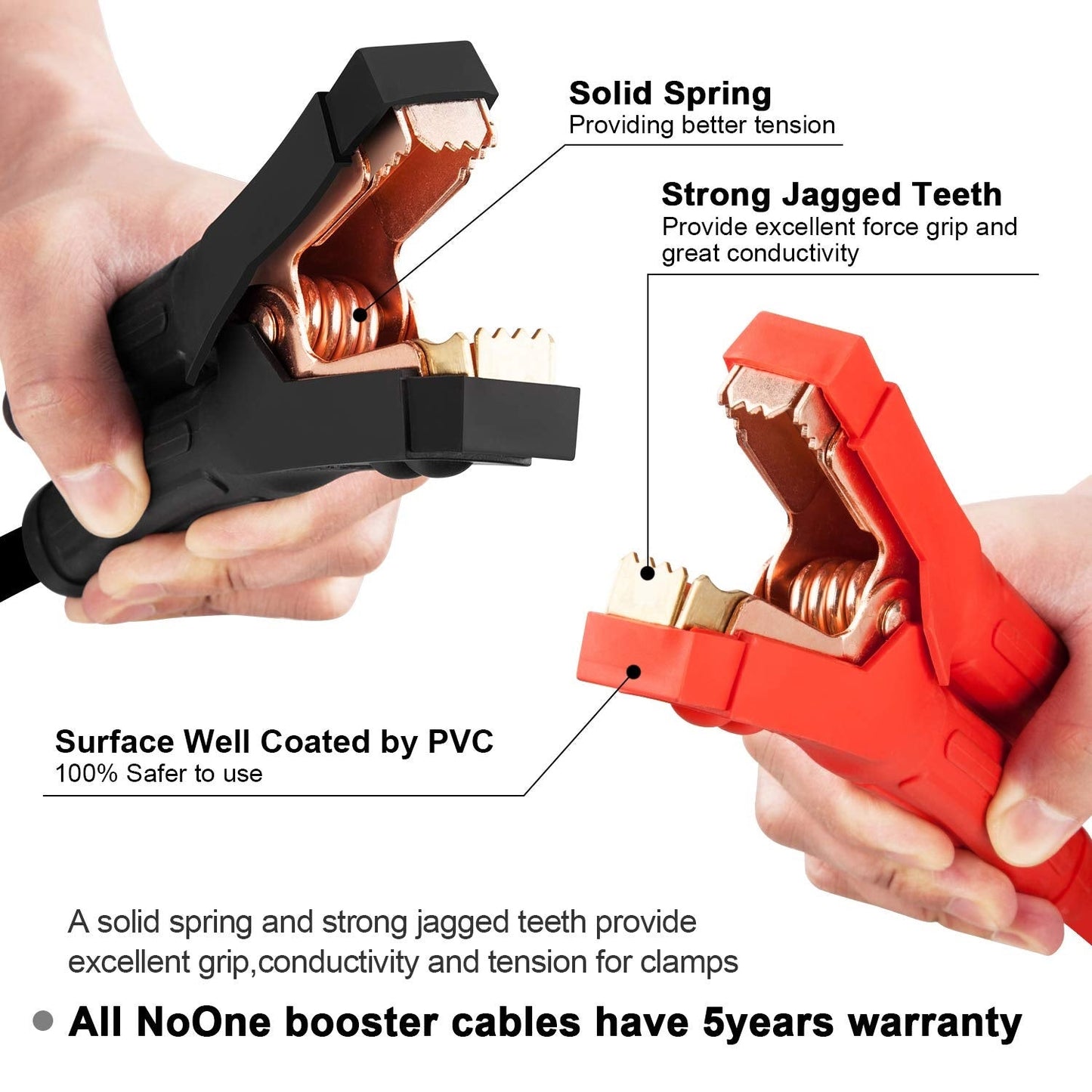 Heavy Duty Jumper Cables – 4m (13.1ft) 1000A Booster Cables for Car Emergency Start
