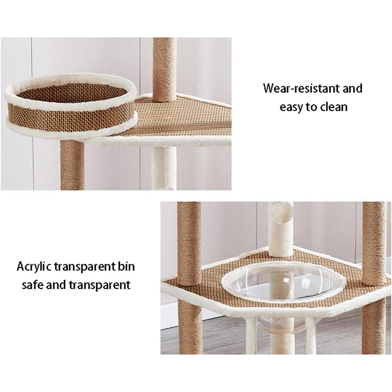 Cat Tree Cat Scratching Posts Multi-Level Indoor Cat Climbing Frame