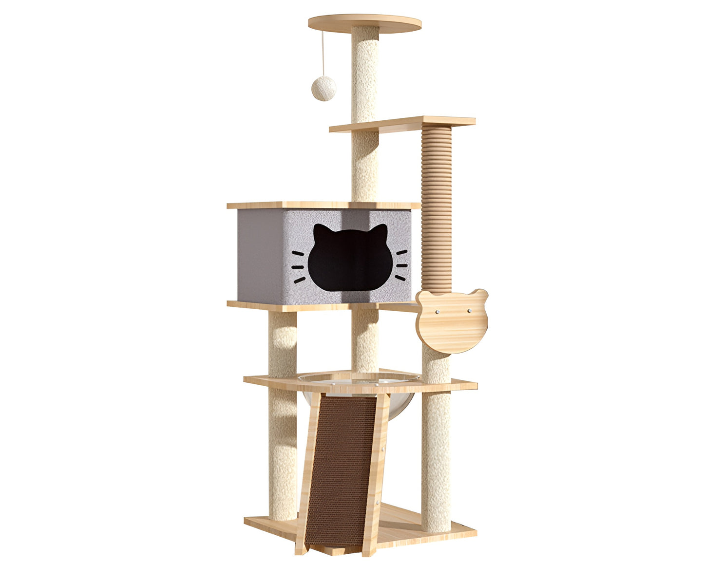 Cat Tree House 165cm Cat Tree House Condo Tower Scratching Post