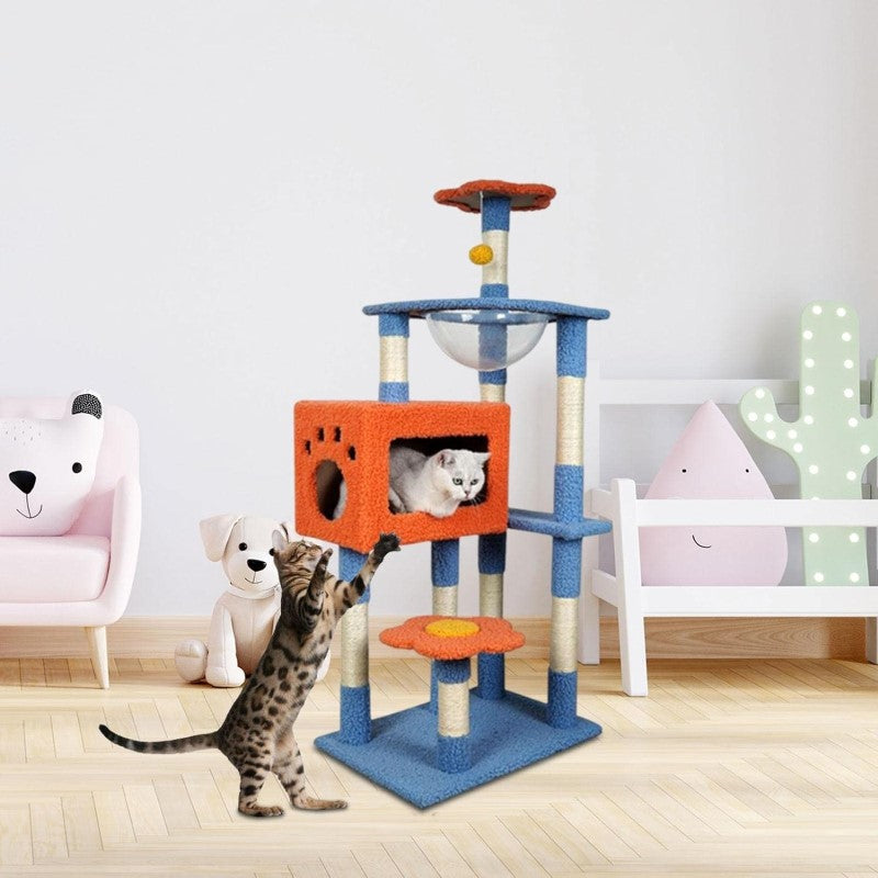 Cat Tree House Scratching Post Condo