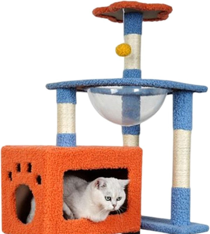 Cat Tree House Scratching Post Condo