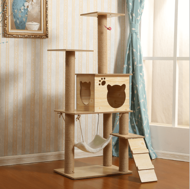 Cat Tree House – Wooden Cat Tree Tower Condo Furniture