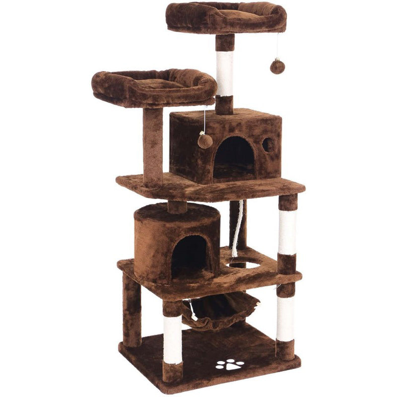 Cat Tree House – Multi-Level Cat Tree House with Hammock