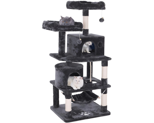 Cat Tree - Multi-Level Cat Tree Kitten Condo with Hammock