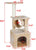 Cat Tree House Scratching Post Tree Play House 93cm