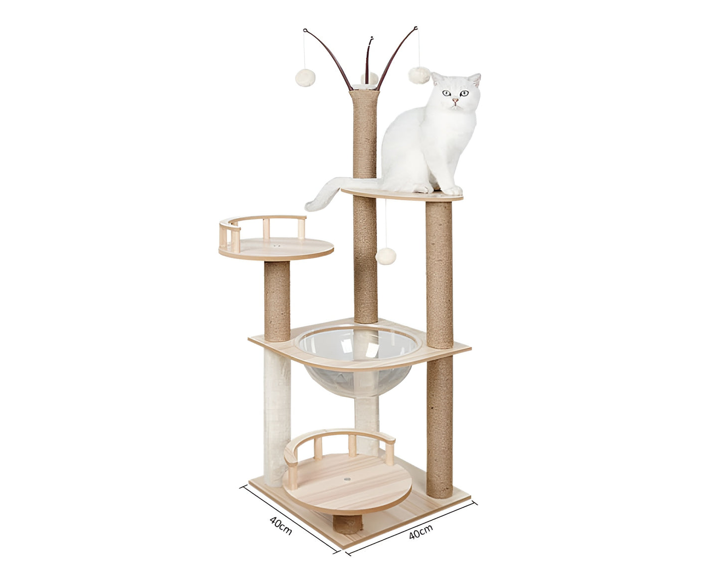 Cat Tree House Scratching Post Tree Play House
