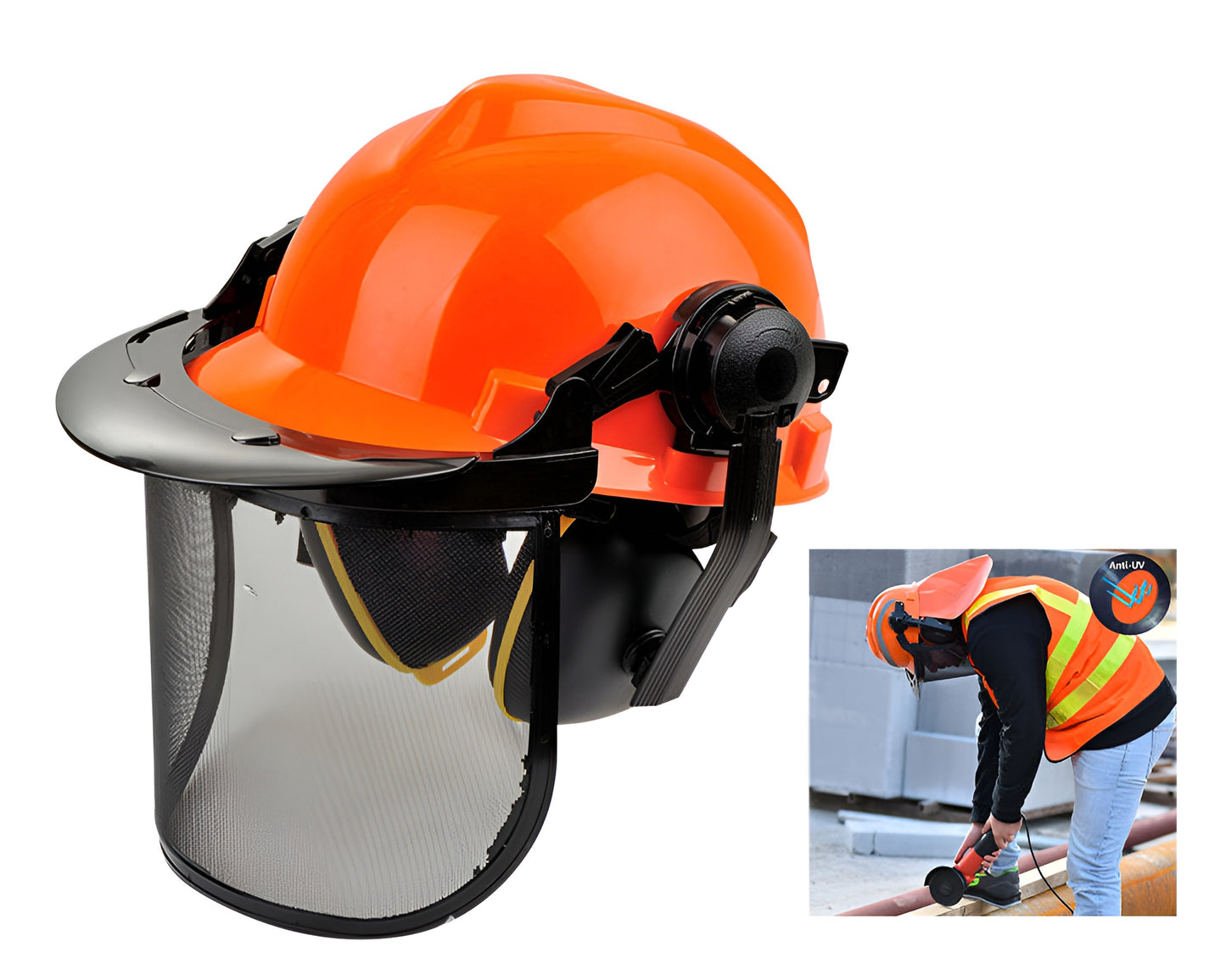 Forestry Chainsaw Safety Helmet - Protective Headgear for Chainsaw