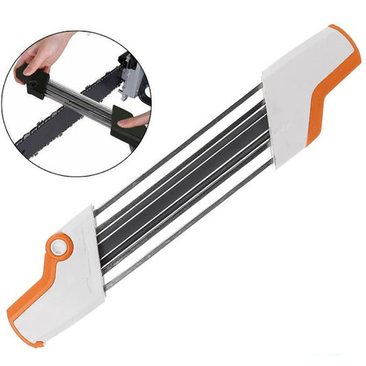 Chainsaw File, Chainsaw Sharpening Tool, Chainsaw Sharpener, 2-in-1 Chainsaw Sharpener