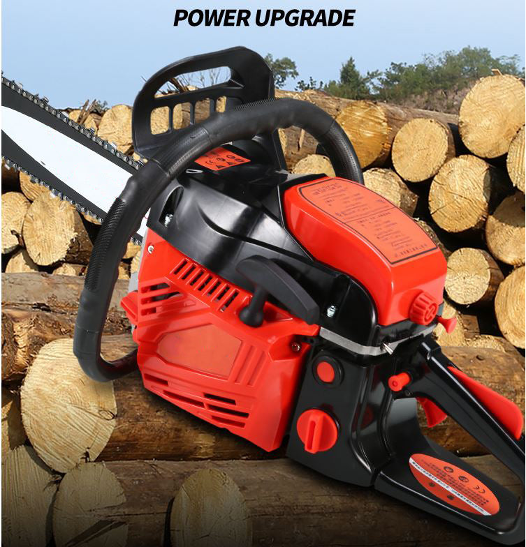 Chainsaw 62cc – 20" Petrol Chainsaw with Low-Kickback Chain, Fuel-Efficient 2-Cycle Engine for Heavy-Duty Cutting