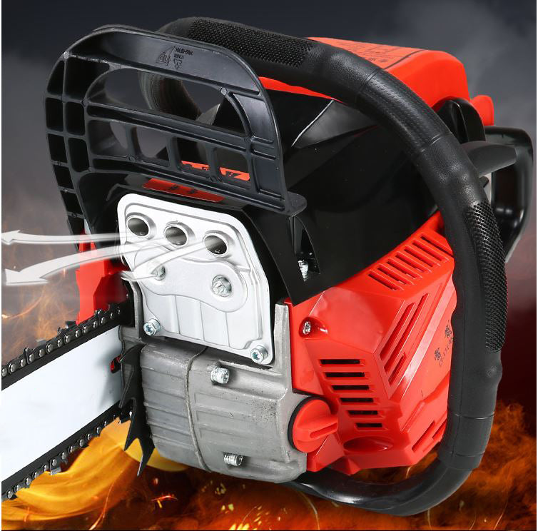 Chainsaw 62cc – 20" Petrol Chainsaw with Low-Kickback Chain, Fuel-Efficient 2-Cycle Engine for Heavy-Duty Cutting